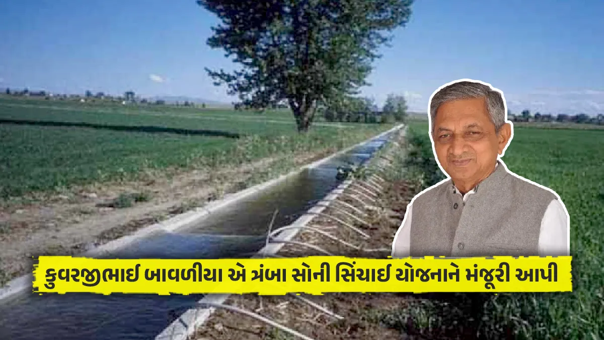 Gujarat State Minister Kuvarjibhai Bavaliya approved Tramba sauni scheme farmers