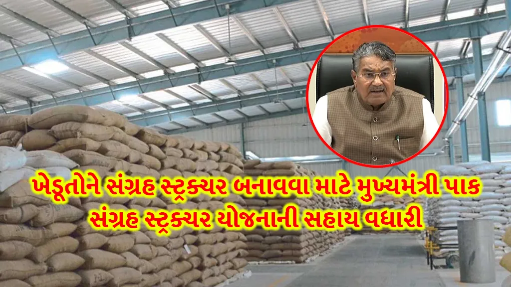 gujarat CM paak sangrah structure yojana assistance increased in Godown Sahay Yojana