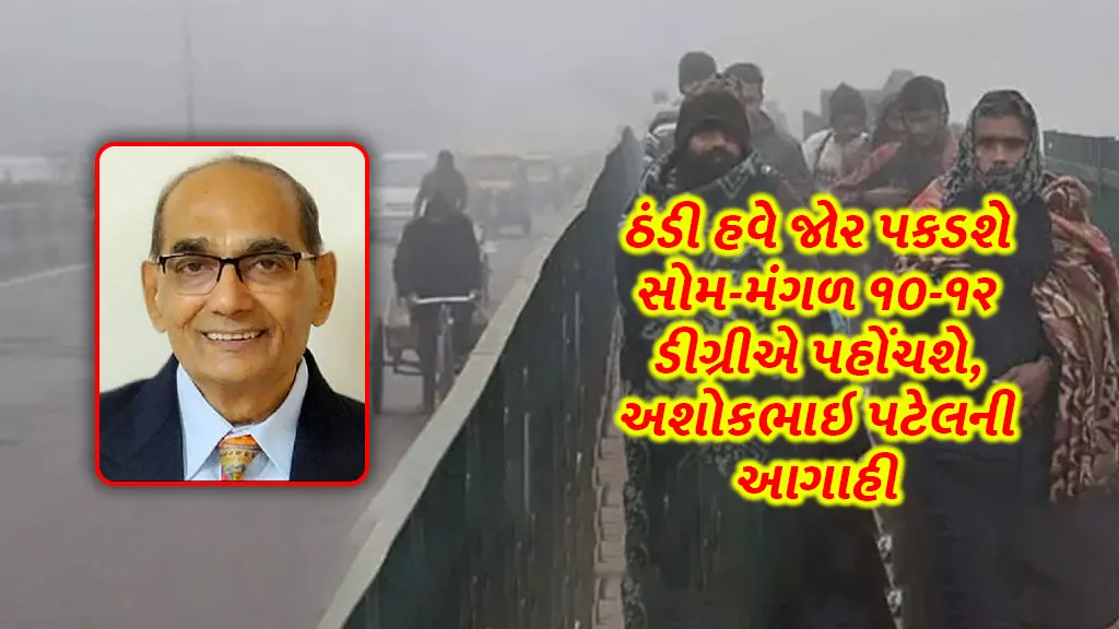 Gujarat Weather Forecast: The cold will now gain momentum, Monday-Tuesday will reach 10-12 degrees, Ashokbhai Patel forecast